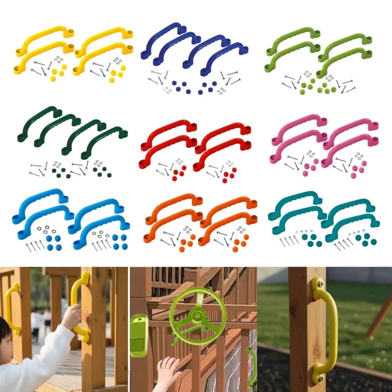 Kids Outdoor Climbing Frame - 4 Piezas de Asas para Estructuras