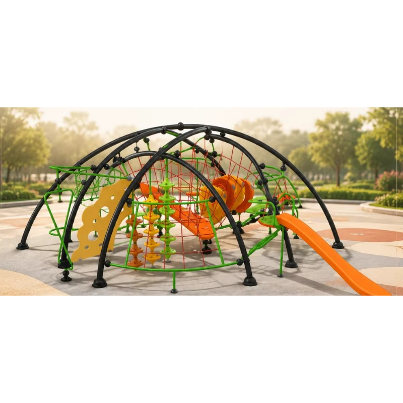 Kids Outdoor Climbing Frame - Estructura de escalada, cúpula de cuerda