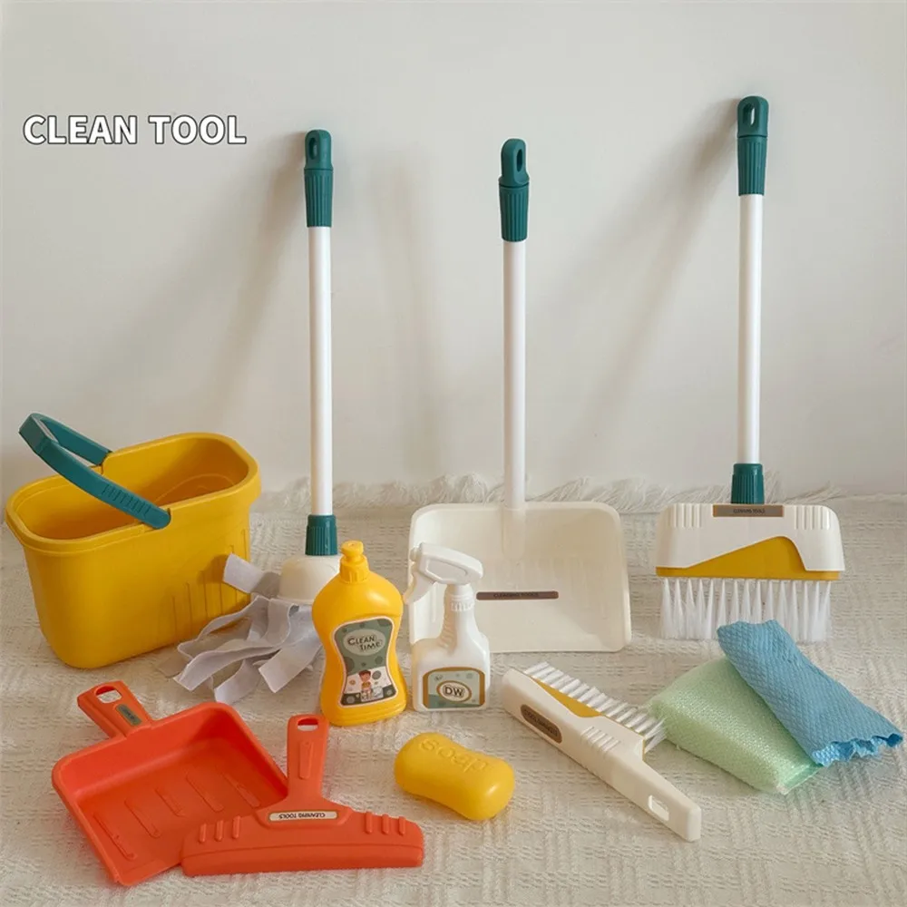 Kids Outdoor Broom - 12 unids/set de limpieza para niños,