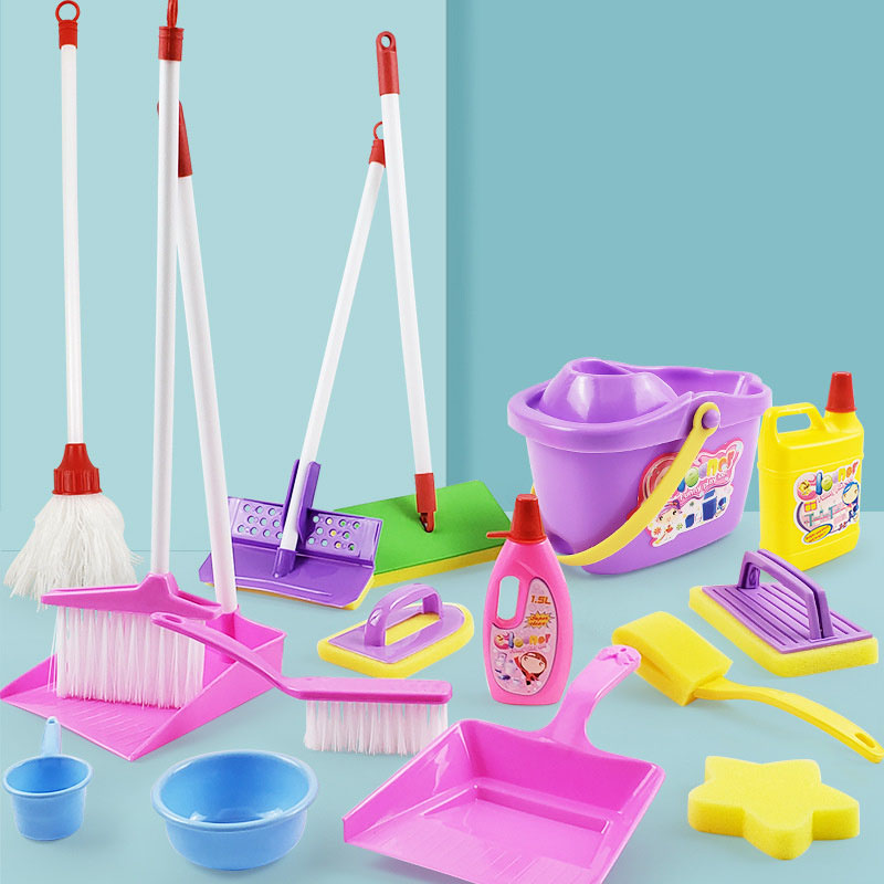 Kids Outdoor Broom - Juguete de limpieza de vida simulada