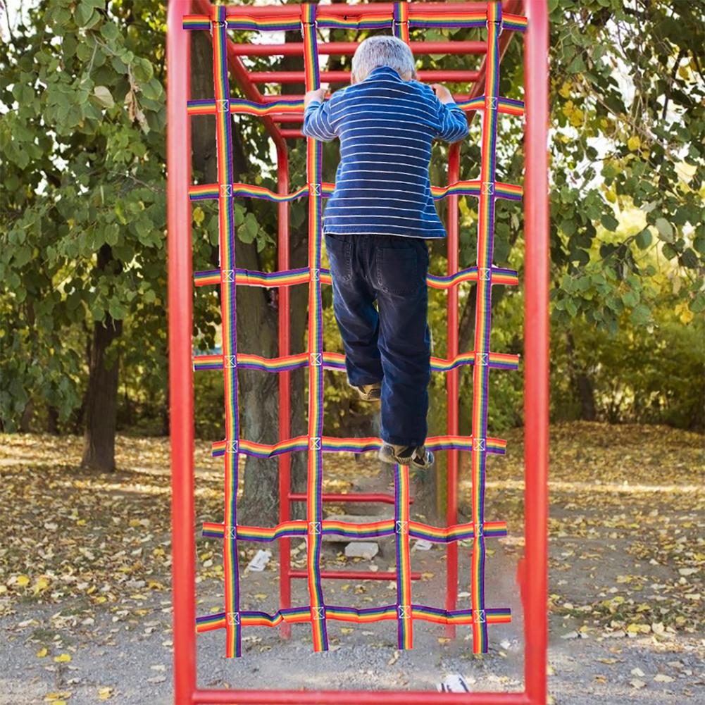 Kids Outdoor Climbing Frame - Red para gatear, Red de carga