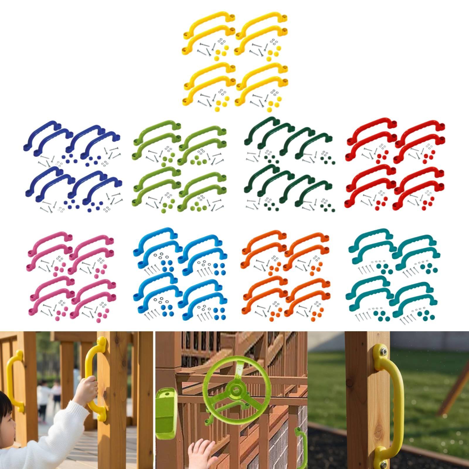 Kids Outdoor Climbing Frame - 8 Piezas de Agarraderas para Estructuras