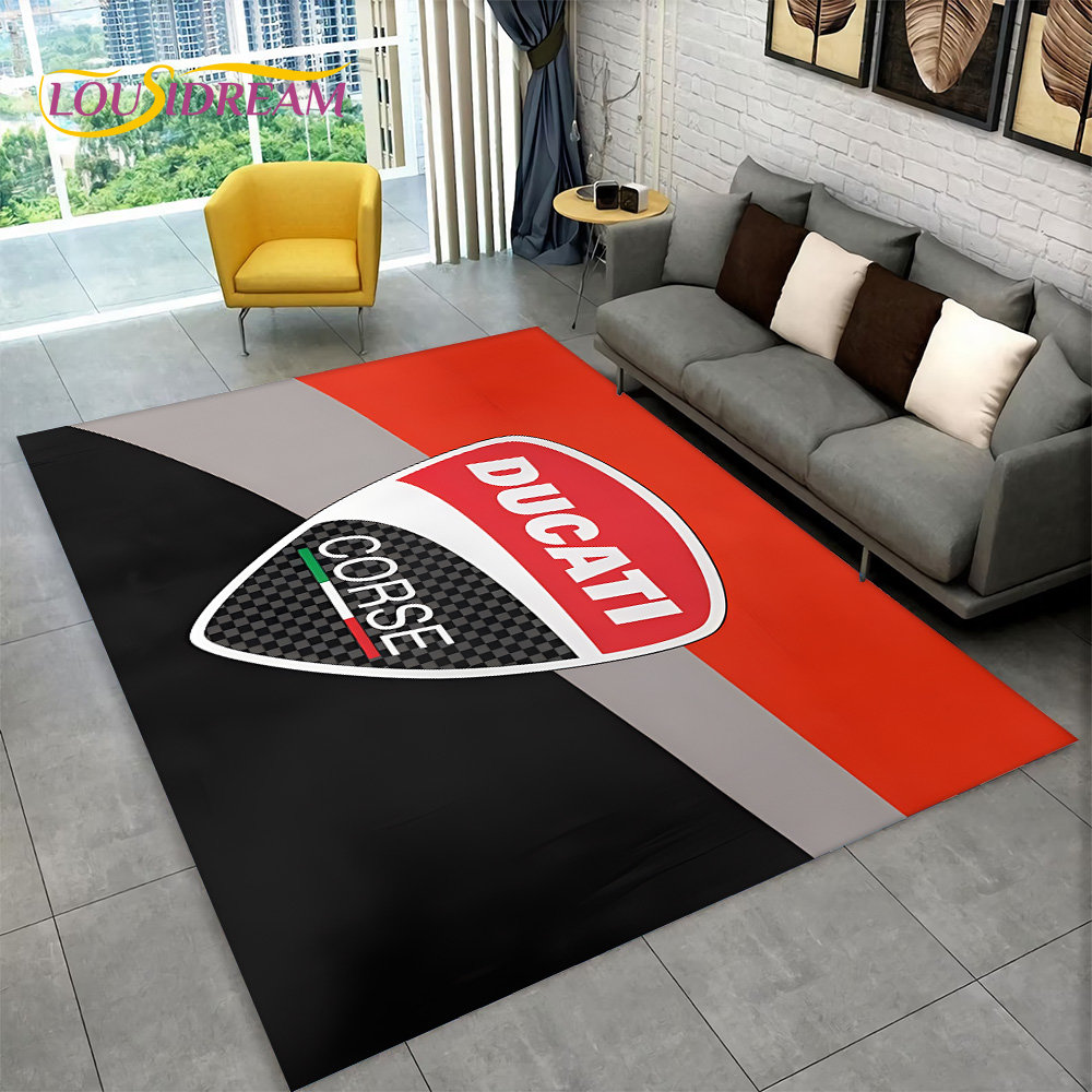 Kids Outdoor Area - Alfombra grande con diseño 3D D-Ducati,