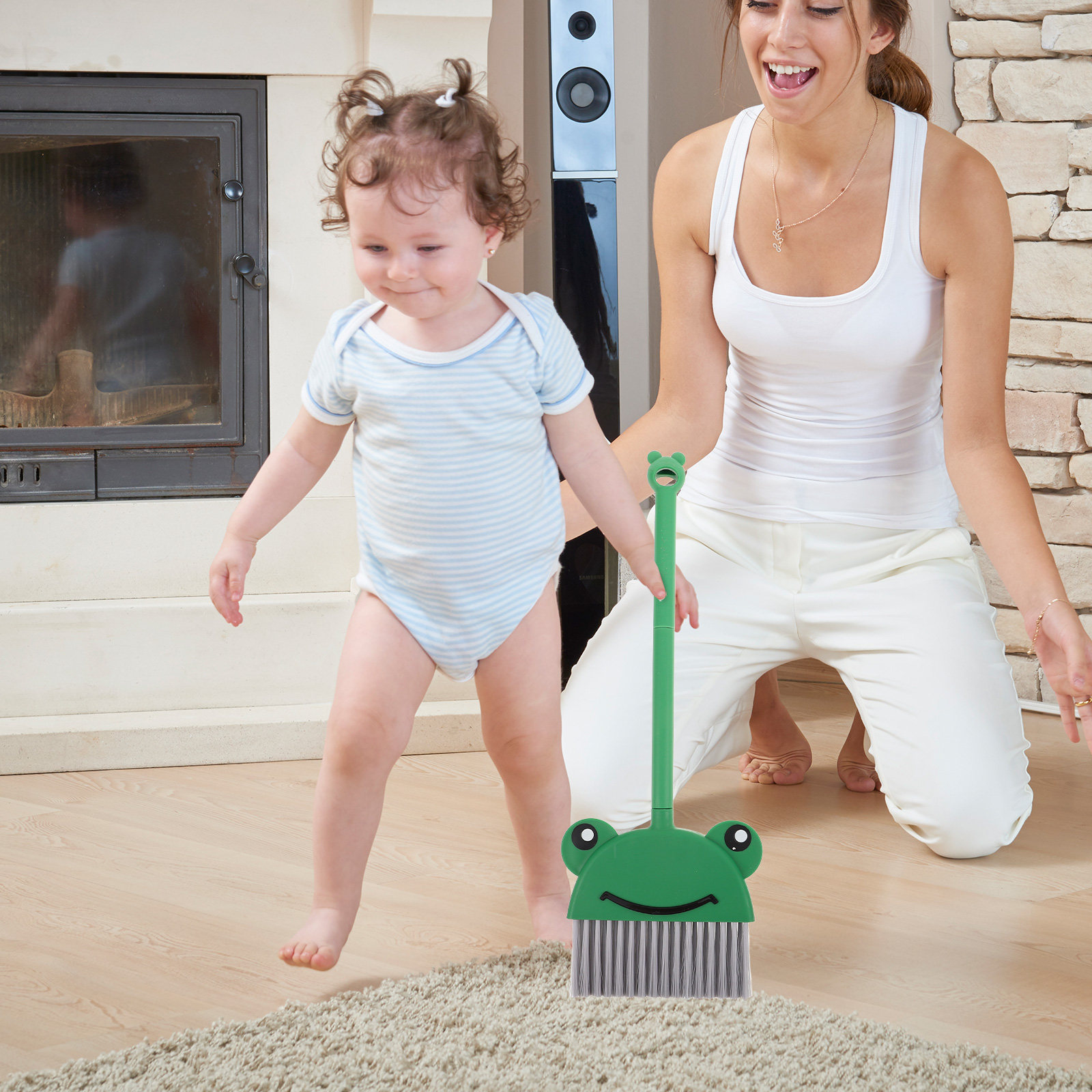 1 juego de escoba y recogedor  - Kids Outdoor Broom reseña y precio