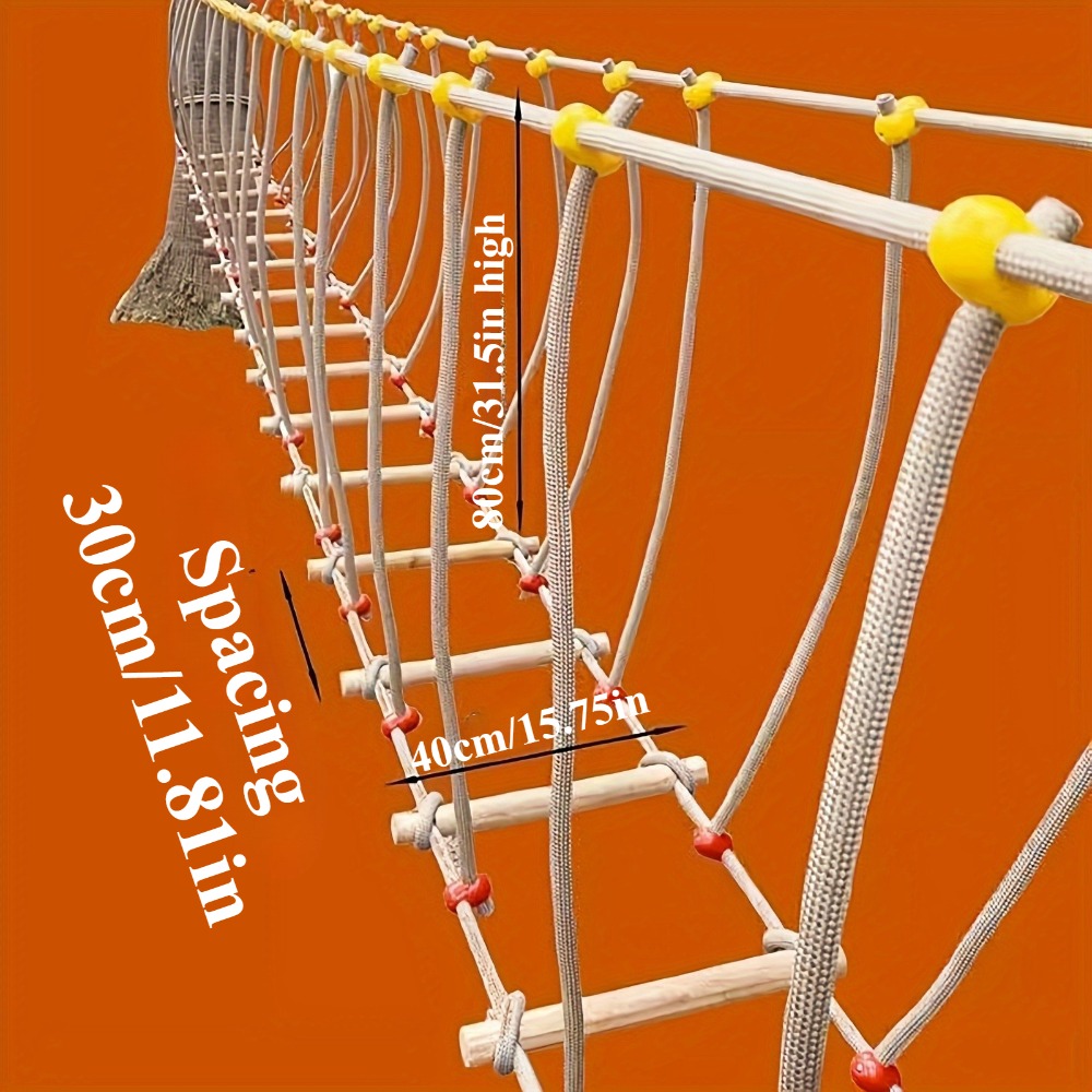Puente de Equilibrio para Jard - Kids Outdoor Climbing Frame reseña y precio