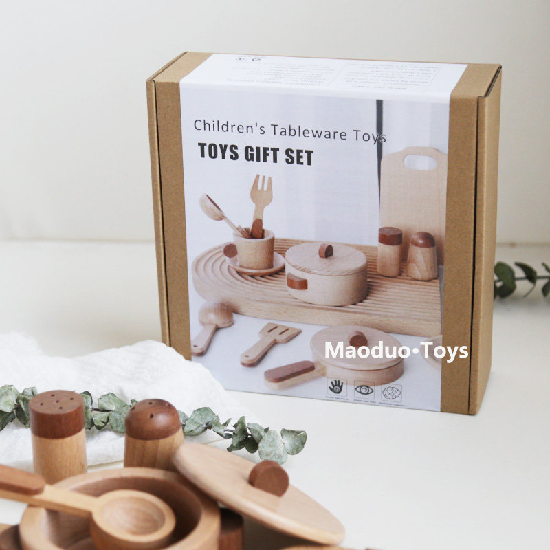 Juego de cocina de madera de h - Kids Outdoor Kitchen Accessories reseña y precio