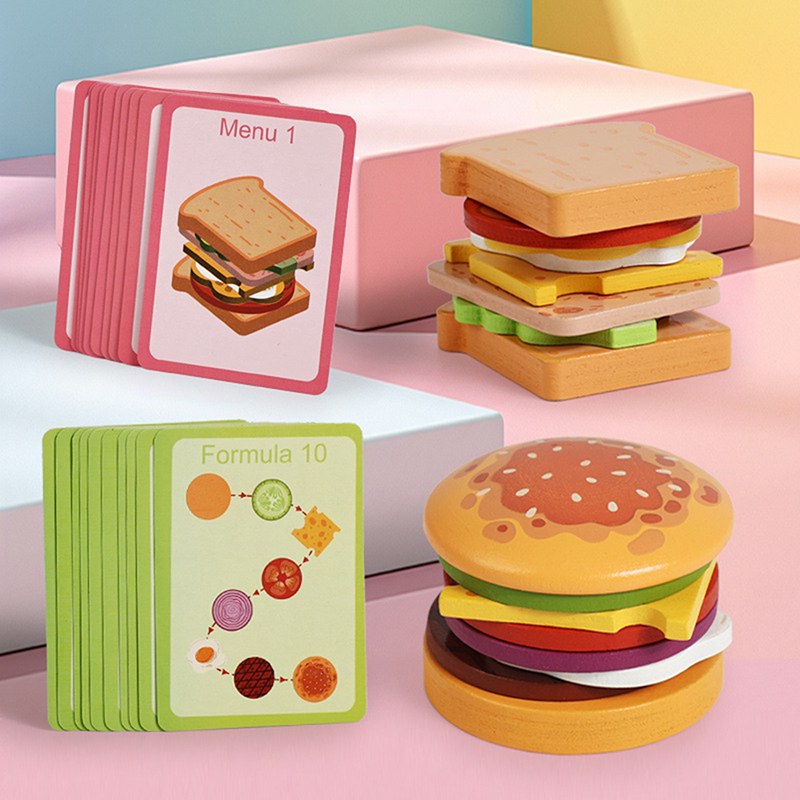 Juguetes apilables de madera c - Kids Outdoor Kitchen Accessories reseña y precio