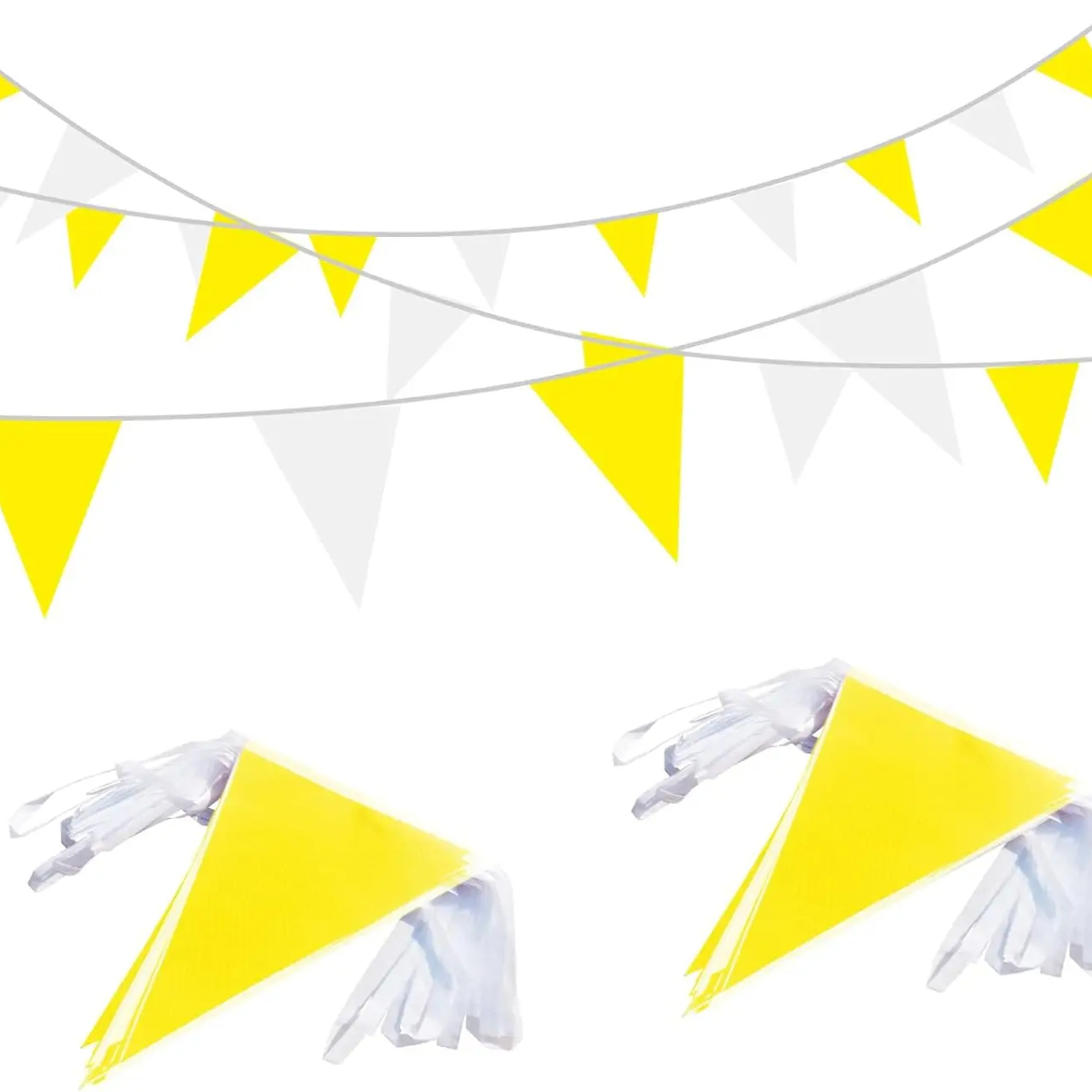 Banderín blanco y amarillo de  - Q Kids Outdoor reseña y precio
