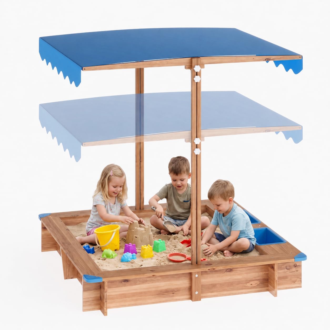 Arenero de Madera para Niños,  - Kids Outdoor Area reseña y precio